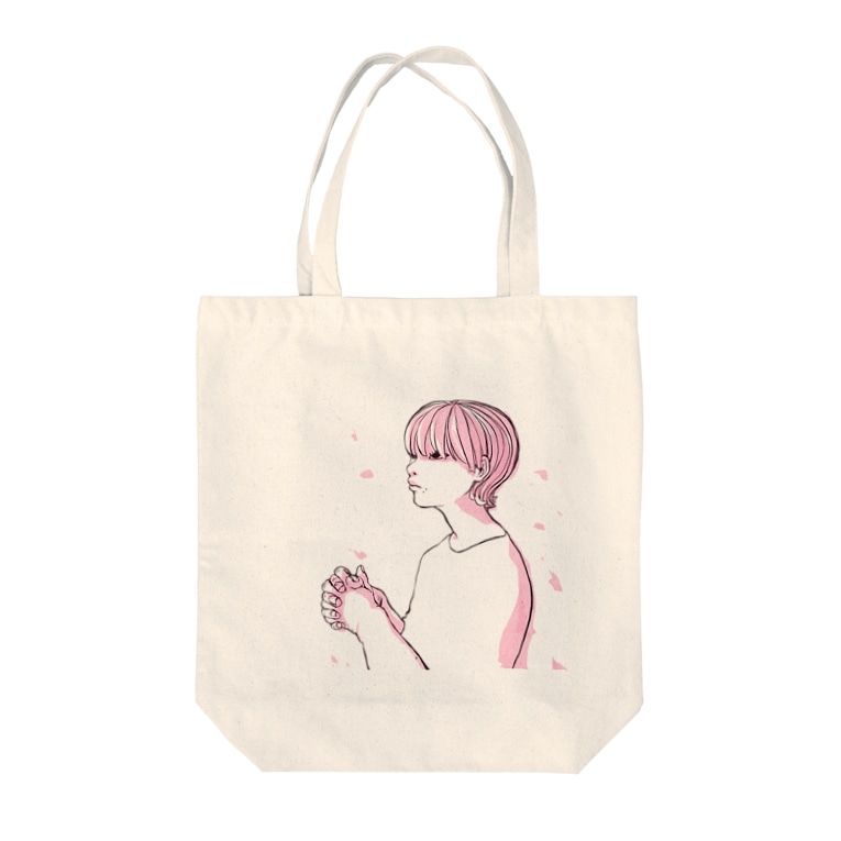 さくら見る女の子 Tote Bags By キノ Mo Mok05 Suzuri