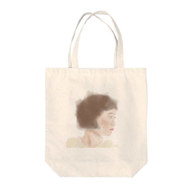 水彩横顔 ボブガール Tote Bags By Meme Meme Design Me Suzuri