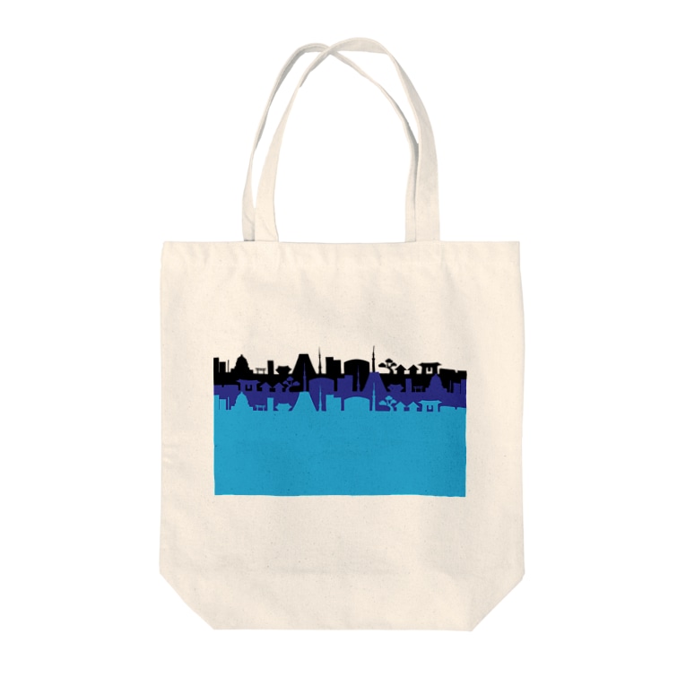 日本の風景シルエット Chii Workshop Chii Work のトートバッグ通販 Suzuri スズリ