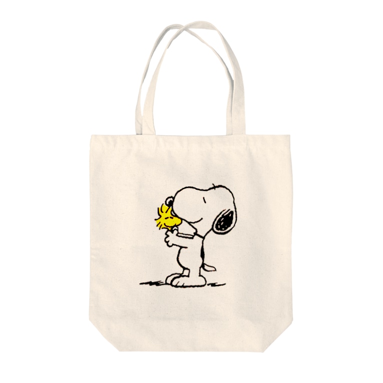 スヌーピートートバッグ Tote Bags By Wako Suzuri