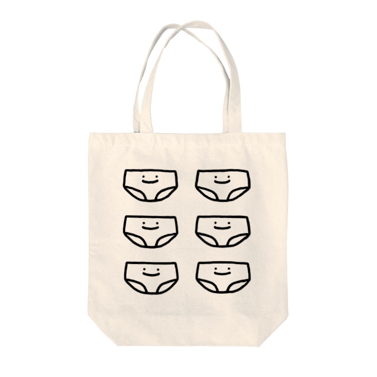 ゆけゆけ ぱんつ Tote Bags By たまごかけごはん Tamago Shokupan Suzuri