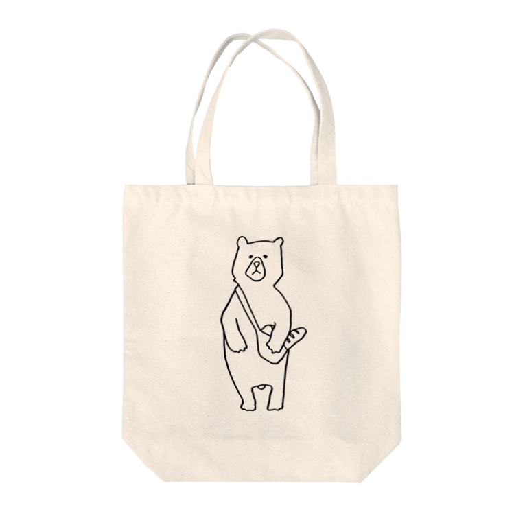 ハングリーグリズリーくん Tote Bags By パン工房はらぺこポケット Harapekopocket Suzuri