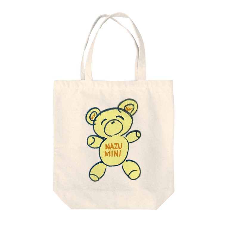 Nazu Mini Bear Yellow グッズ Nazu Mini Nazu Mini のトートバッグ通販 Suzuri スズリ