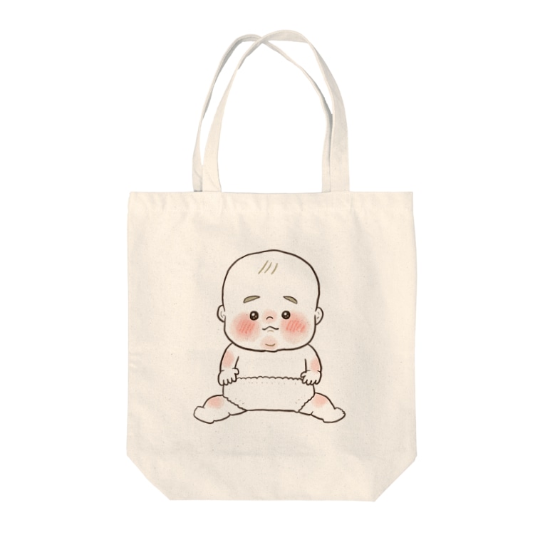 薄毛赤ちゃん おむつ ゆゆ丸 Yuyumaru のトートバッグ通販 Suzuri スズリ