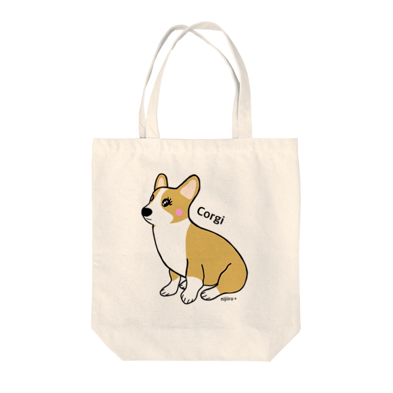 かわいいコーギー犬 虹色plus Nijiiroplus のトートバッグ通販 Suzuri スズリ かわいいコーギー犬 虹色plus Nijiiroplus のトートバッグ通販 Suzuri スズリ