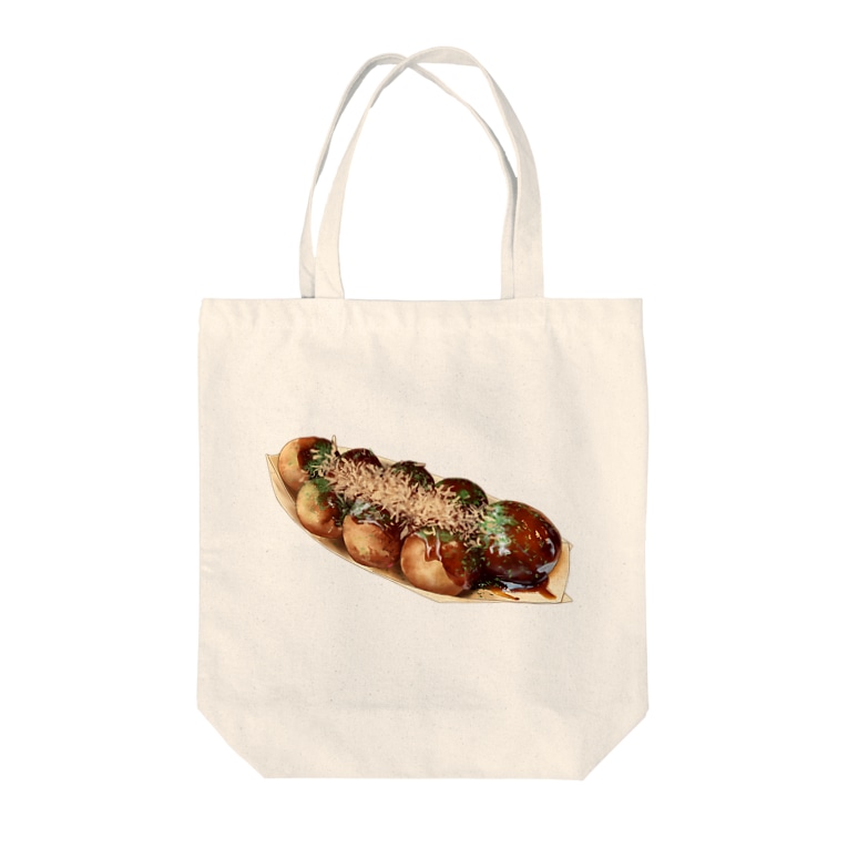 食べ物イラスト たこやき Tote Bag By おいしそうなフリーイラスト屋 Oishiso おいしそ Oishiso Oishiso Suzuri