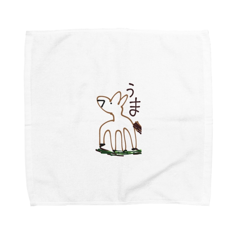 おうまさん くるとん Spoon Kuruton のタオルハンカチ通販 Suzuri スズリ