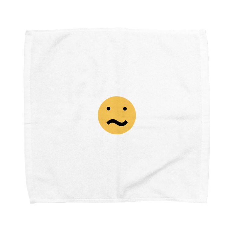 困ったお顔のスマイル君 Towel Handkerchiefs By Mpmp Suzuri