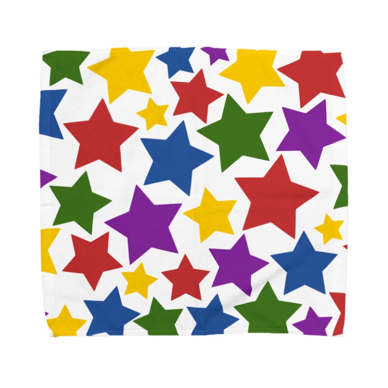 ぎっしりなカラフル星模様 つきしょっぷ Tuki Tuki のタオルハンカチ通販 Suzuri スズリ