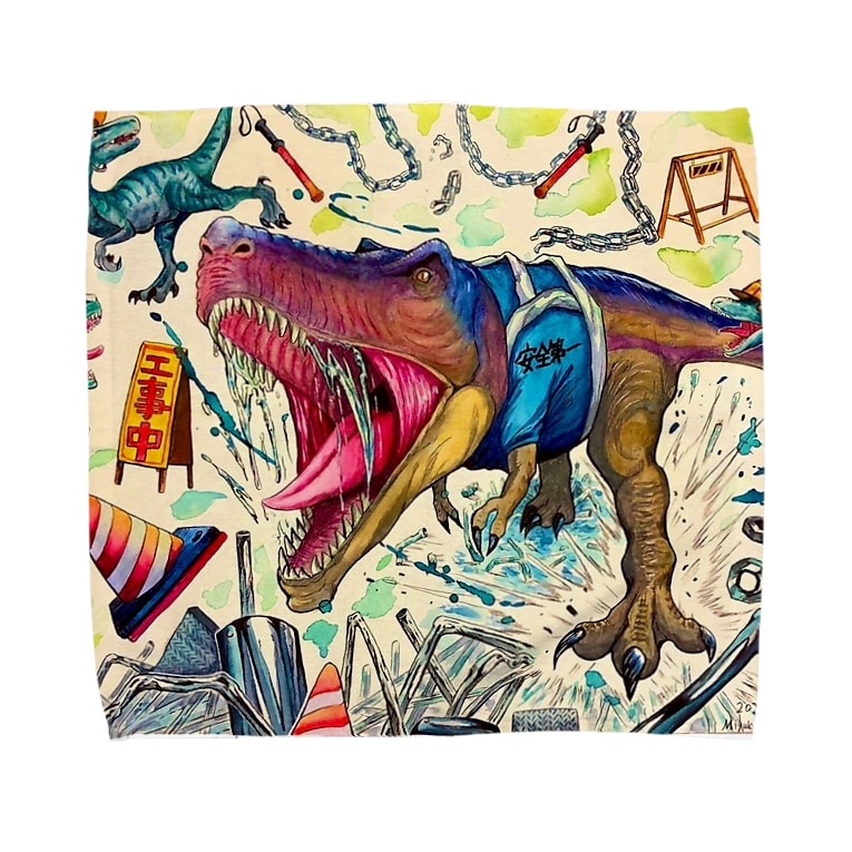 かっこいい動物のイラスト 恐竜 Miyuki Takeuchiのタオルハンカチ通販 Suzuri スズリ