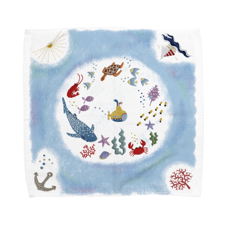 海の刺繍 Tomocco Shop Tomocco のタオルハンカチ通販 Suzuri スズリ 海の刺繍 Tomocco Shop Tomocco のタオルハンカチ通販 Suzuri スズリ