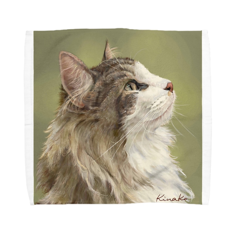 ノルウェージャンフォレストキャットcarreくん Towel Handkerchiefs By Kinako Japan Suzuri ノルウェージャンフォレストキャットcarreくん Towel Handkerchiefs By Kinako Japan Suzuri
