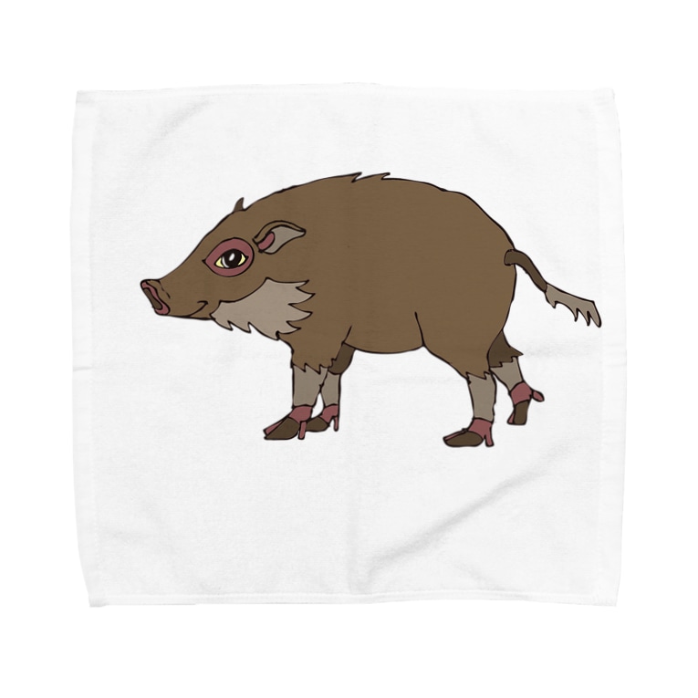 イノシシのトッピー ジルトチッチのデザインボックス Ocplanning のタオルハンカチ通販 Suzuri スズリ