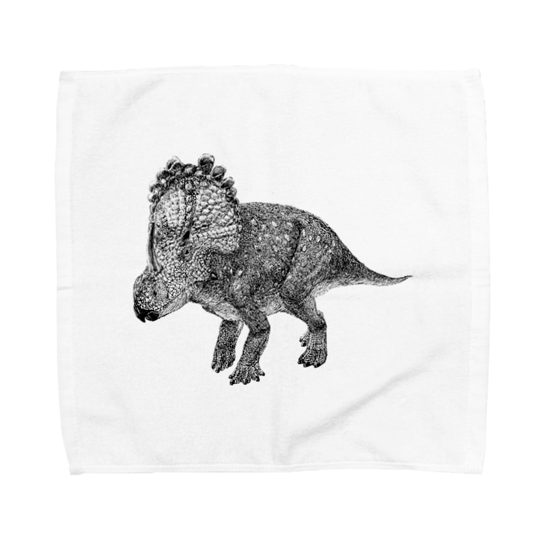 Sinoceratops ペン画 Segasworksのタオルハンカチ通販 Suzuri スズリ