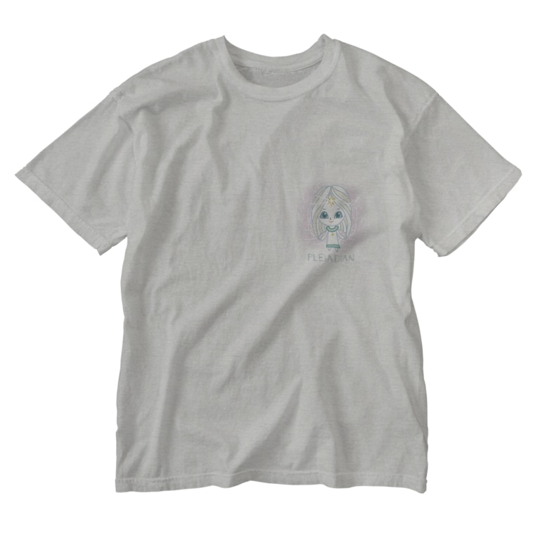 Pleiadian プレアデス星人 Alpacca Creativeのウォッシュtシャツ通販 Suzuri スズリ