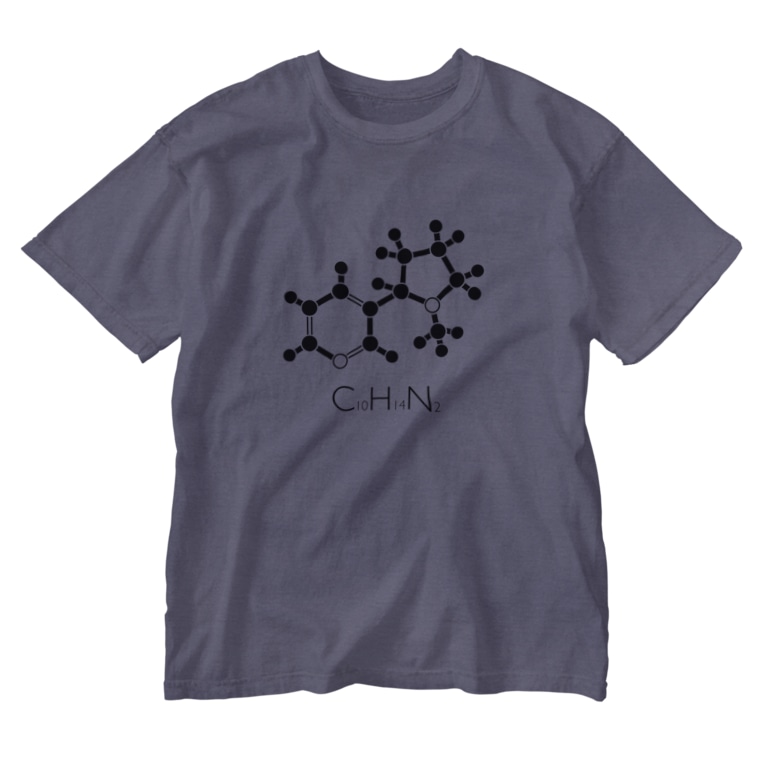 煙草 ニコチンの化学構造式 St Drop Laboratory St Drop のウォッシュtシャツ通販 Suzuri スズリ 煙草 ニコチンの化学構造式 St Drop Laboratory St Drop のウォッシュtシャツ通販 Suzuri スズリ