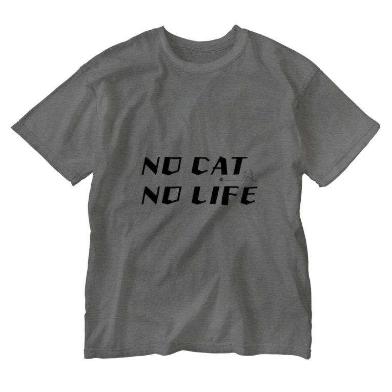 No Cat No Life 猫がいないと生きていけない 黒猫工房 Kuronekokoubou のウォッシュtシャツ通販 Suzuri スズリ