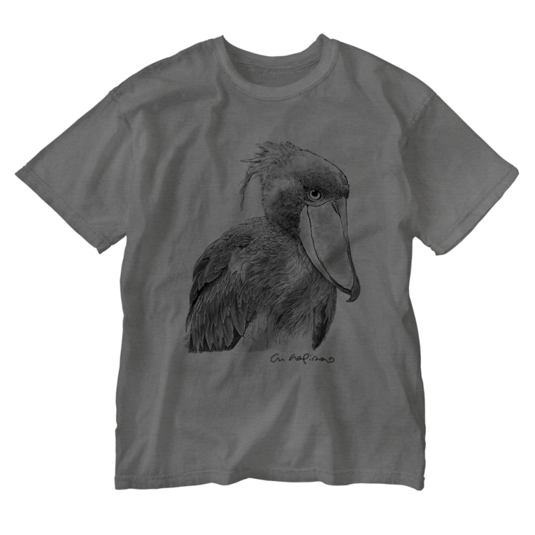 ハシビロコウ モノクロ ウォッシュt フロントプリント 萩岩睦美のグッズショップ Hagiiwa のウォッシュtシャツ通販 Suzuri スズリ ハシビロコウ モノクロ ウォッシュt フロントプリント 萩岩睦美のグッズショップ Hagiiwa のウォッシュtシャツ通販 Suzuri スズリ