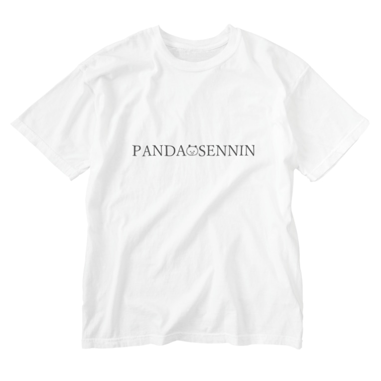 シンプルなぱんだせんにんロゴグッズ 熊猫仙人店 Pandasenninten のウォッシュtシャツ通販 Suzuri スズリ