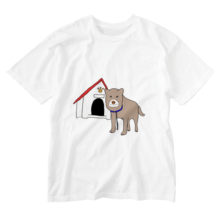 顔が四角い犬 Bubuu Honey02 のウォッシュtシャツ通販 Suzuri スズリ