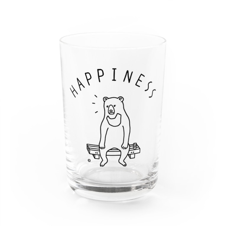 ハピネス Happiness 小さな幸せ クマ 動物イラストカレッジロゴ Aliviostaのグラス通販 Suzuri スズリ ハピネス Happiness 小さな幸せ クマ 動物イラストカレッジロゴ Aliviostaのグラス通販 Suzuri スズリ