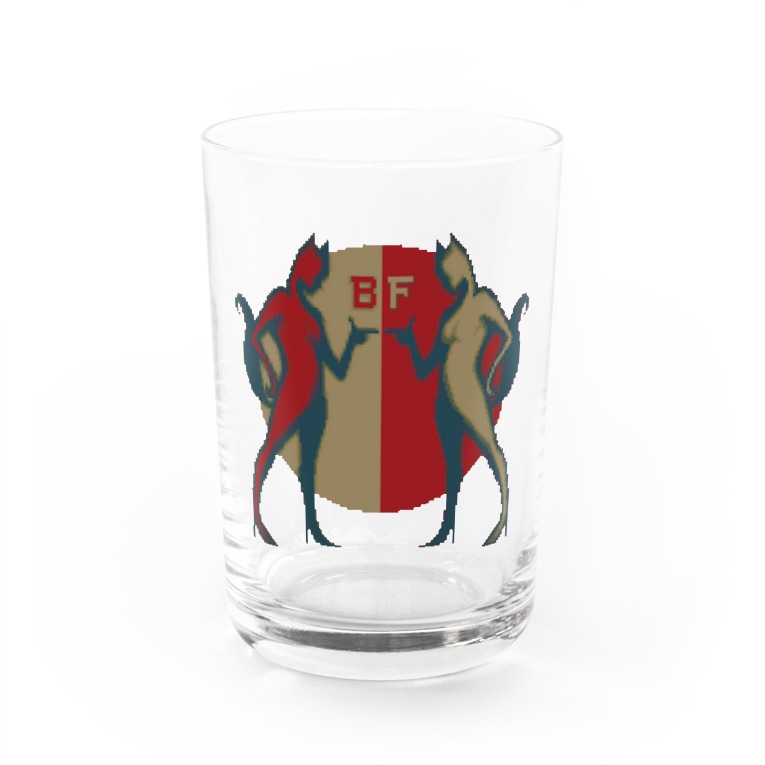 赤犬が狐を追う アカイヌガキツネヲオウ Bad Factory Badfactory のグラス通販 Suzuri スズリ