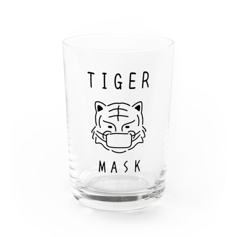 Tiger Mask タイガー マスク 虎 動物イラスト Water Glass By Aliviosta Suzuri