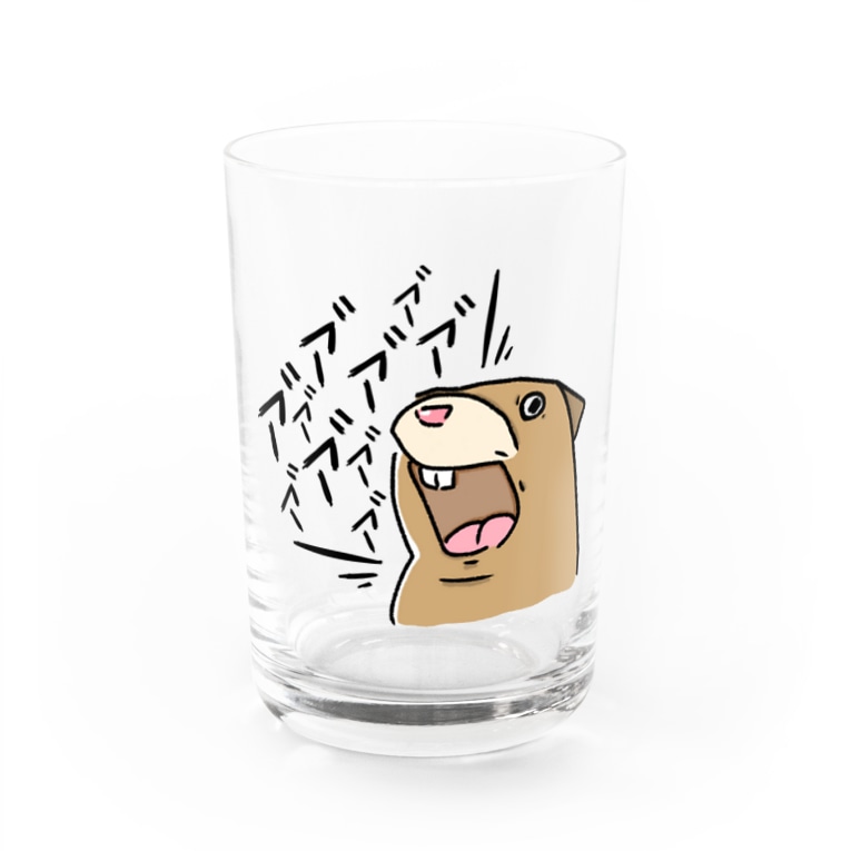 叫ぶビーバー Water Glass By Halne Xxhalnexx Suzuri