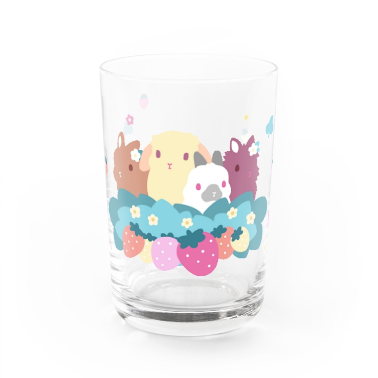イチゴたべ隊 Water Glass By 大賀一五の店 Taiga15 Suzuri