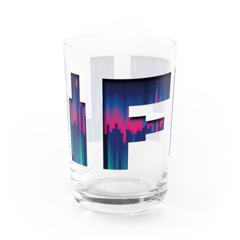 落ちるとこまで落ちていく Water Glass By Sankaku Design Store Sankaku Suzuri