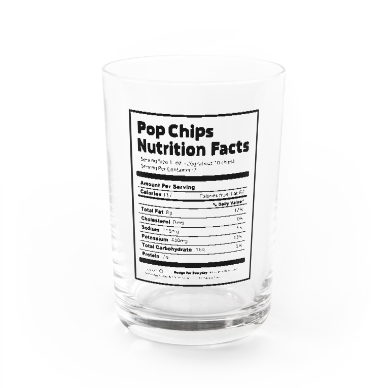 Nutrition Facts 栄養成分表 Design For Everyday Designforeveryday のグラス通販 Suzuri スズリ