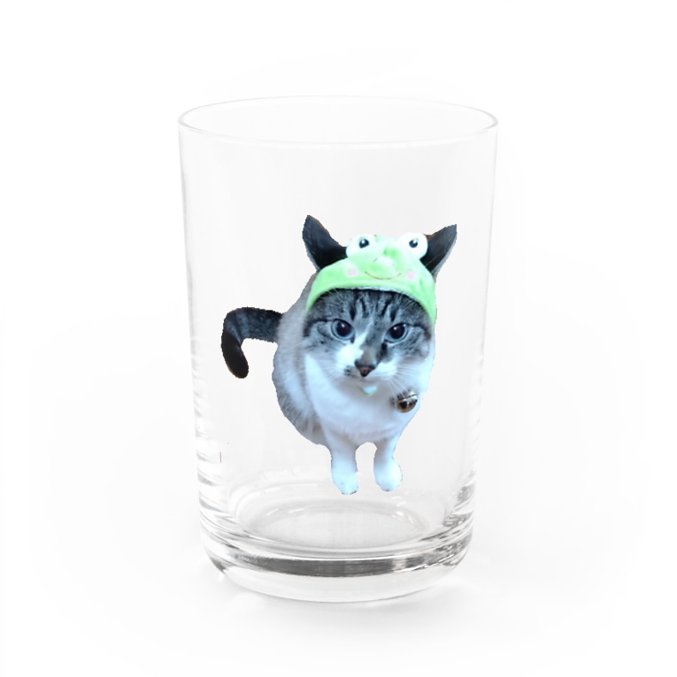 にゃんころりん Water Glass By Okopee Suzuri にゃんころりん Water Glass By Okopee Suzuri