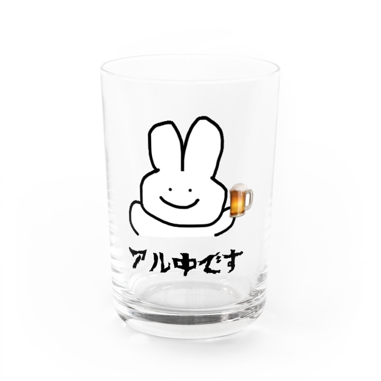 アル中うさぎ どこにでもいるうさぎ Rinkotan のグラス通販 Suzuri スズリ