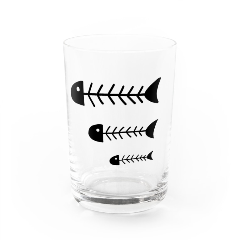 魚の骨 Water Glass By 骨犬工房 Honehonedog Suzuri 魚の骨 Water Glass By 骨犬工房 Honehonedog Suzuri