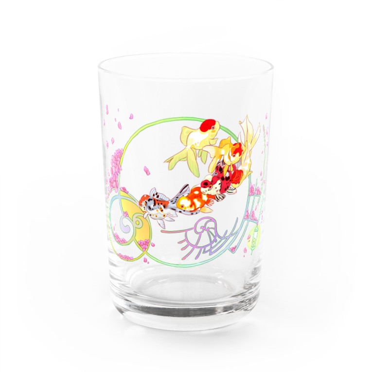 追尾する金魚 Water Glass By あやる Nano Kujira Suzuri 追尾する金魚 Water Glass By あやる Nano Kujira Suzuri