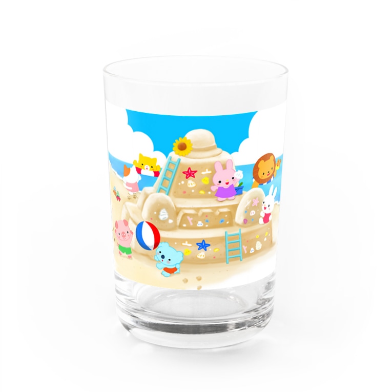 海の砂のお城 たなかよしみイラスト制作所 グッズ Yoshimitanaka のグラス通販 Suzuri スズリ