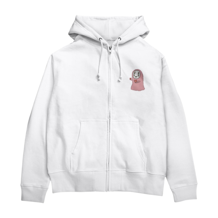 かわいいカオナシ Zip Hoodies By Ldh Suzuri